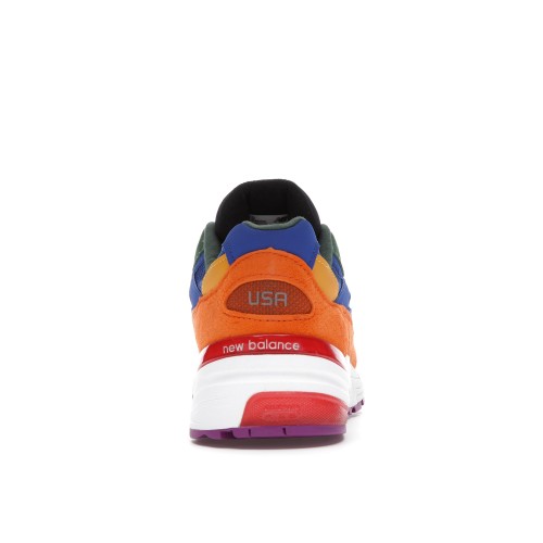 Кроссы New Balance 992 Multi-Color - мужская сетка размеров