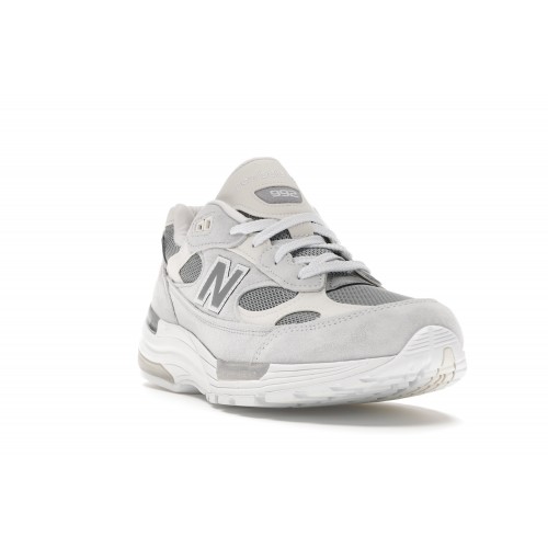Кроссы New Balance 992 White Silver Nimbus Cloud - мужская сетка размеров