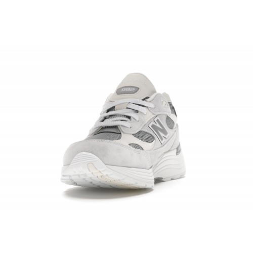 Кроссы New Balance 992 White Silver Nimbus Cloud - мужская сетка размеров