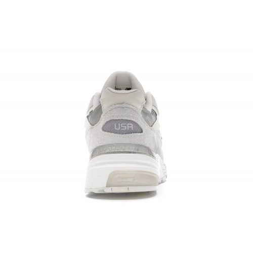 Кроссы New Balance 992 White Silver Nimbus Cloud - мужская сетка размеров