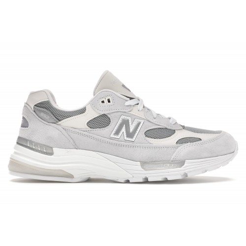 Кроссы New Balance 992 White Silver Nimbus Cloud - мужская сетка размеров