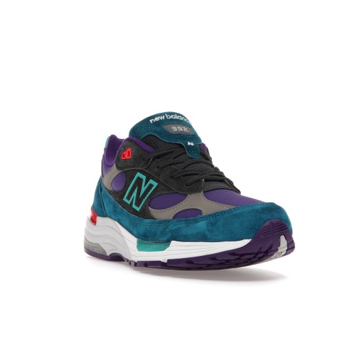 Кроссы New Balance 992 Concepts Purple Grey Green - мужская сетка размеров