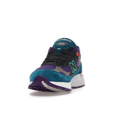 Кроссы New Balance 992 Concepts Purple Grey Green - мужская сетка размеров