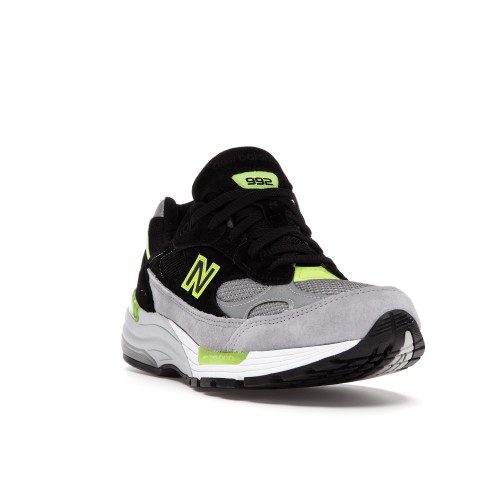 Кроссы New Balance 992 MiUSA Black Grey Volt - мужская сетка размеров