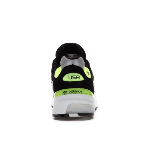 Кроссы New Balance 992 MiUSA Black Grey Volt - мужская сетка размеров