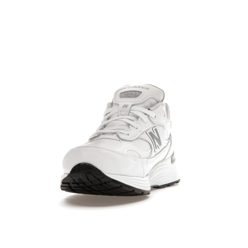 Кроссы New Balance 992 MiUSA White Silver - мужская сетка размеров