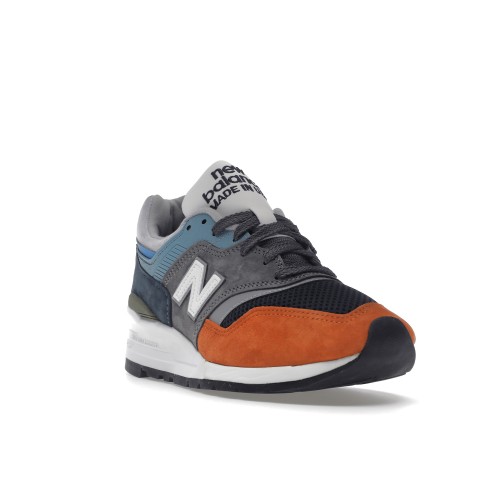 Кроссы New Balance 997 Oversized Blue Orange - мужская сетка размеров