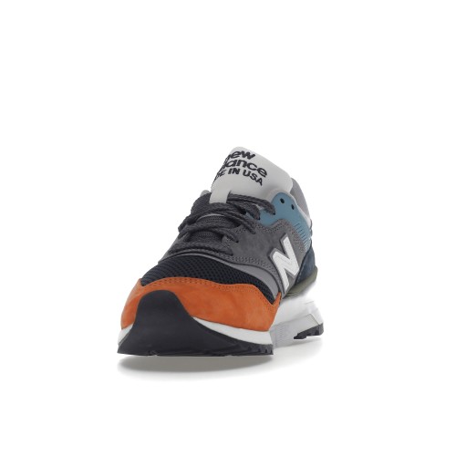 Кроссы New Balance 997 Oversized Blue Orange - мужская сетка размеров