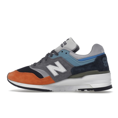 Кроссы New Balance 997 Oversized Blue Orange - мужская сетка размеров