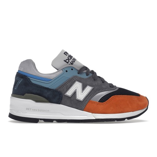 Кроссы New Balance 997 Oversized Blue Orange - мужская сетка размеров