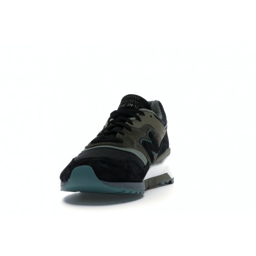 Кроссы New Balance 997 Black Green - мужская сетка размеров