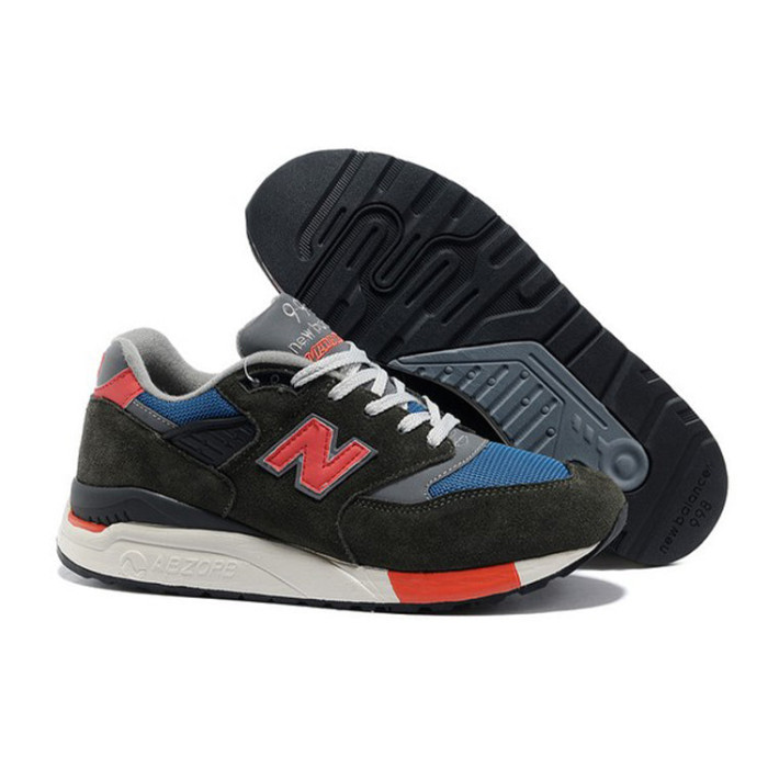 J. Crew x New Balance 998 Made in USA Grey Blue Orange - мужская сетка размеров J. Crew x New Balance 998 Made in USA Grey Blue Orange - мужская сетка размеров