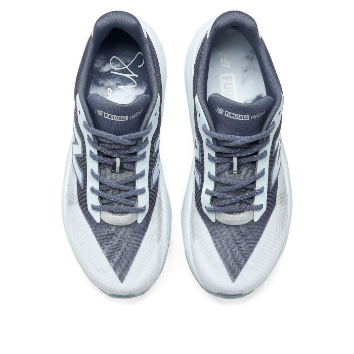 New Balance Fuelcell Rebel V5 Sydney Mclaughlin-Levrone Meteorite White - мужская сетка размеров New Balance Fuelcell Rebel V5 Sydney Mclaughlin-Levrone Meteorite White - мужская сетка размеров