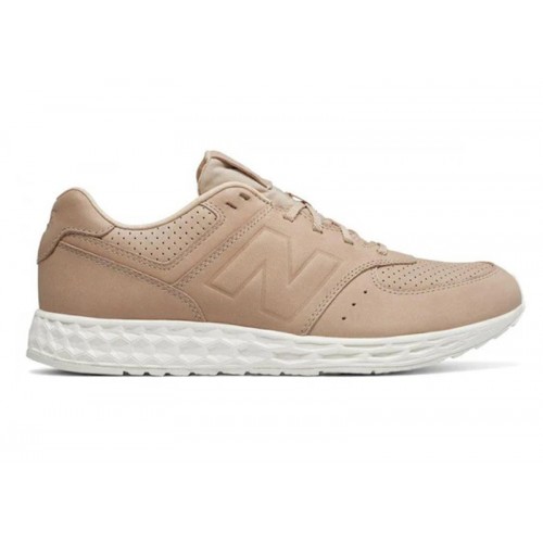 Кроссы New Balance 574 Fresh Foam Tan White - мужская сетка размеров