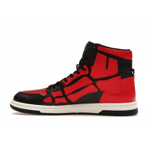AMIRI Skel Top Hi Black Red White - мужская сетка размеров