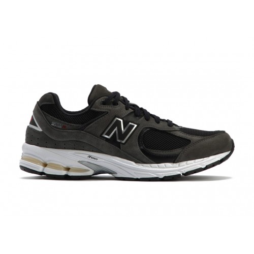Кроссы New Balance 2002R Black Grey - мужская сетка размеров
