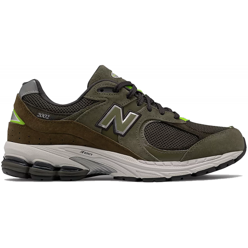 Кроссы New Balance 2002R Camo Green Nettle Green - мужская сетка размеров