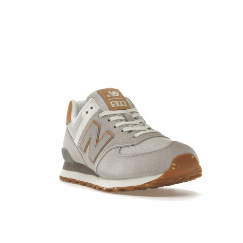 Кроссы New Balance 574 Rain Cloud Maple - мужская сетка размеров