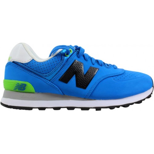 Кроссы New Balance 574 Paint Chip Blue - мужская сетка размеров