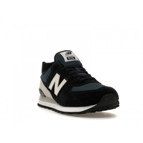 Кроссы New Balance 574 Navy - мужская сетка размеров