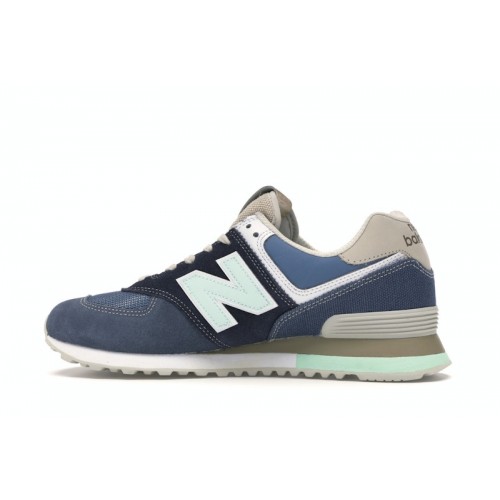 Кроссы New Balance 574 Retro Surf Navy - мужская сетка размеров