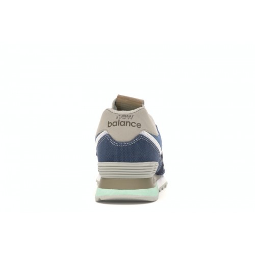 Кроссы New Balance 574 Retro Surf Navy - мужская сетка размеров