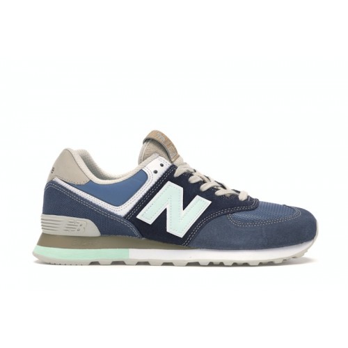 Кроссы New Balance 574 Retro Surf Navy - мужская сетка размеров