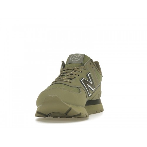 Кроссы New Balance 574 Cordura Rugged Brown White - мужская сетка размеров