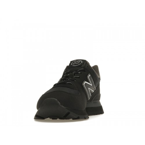 Кроссы New Balance 574 Cordura Rugged Black - мужская сетка размеров