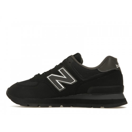 Кроссы New Balance 574 Cordura Rugged Black - мужская сетка размеров