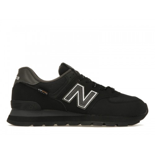 Кроссы New Balance 574 Cordura Rugged Black - мужская сетка размеров