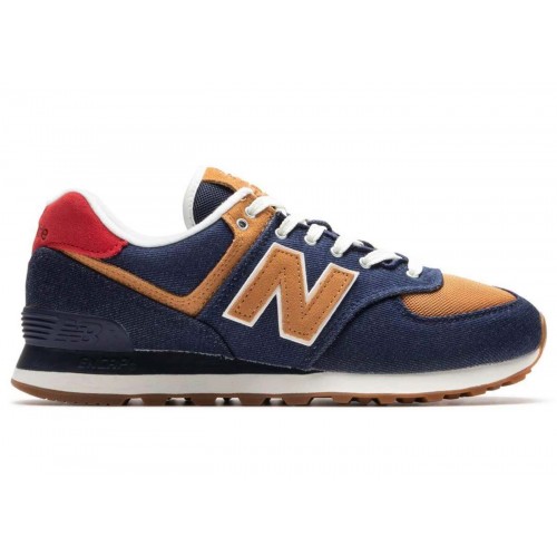 Кроссы New Balance 574 Pigment Denim Workwear - мужская сетка размеров