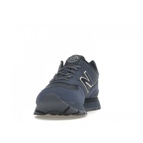 Кроссы New Balance 574 Cordura Rugged Grey Black Navy - мужская сетка размеров