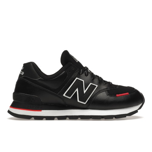 Кроссы New Balance 574 Rugged Black - мужская сетка размеров