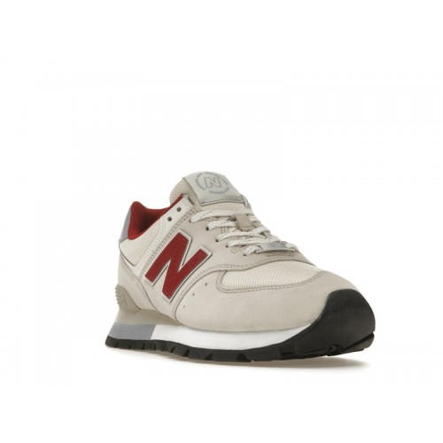 Кроссы New Balance 574 Light Brown Red - мужская сетка размеров