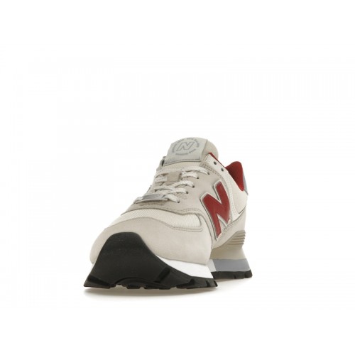 Кроссы New Balance 574 Light Brown Red - мужская сетка размеров