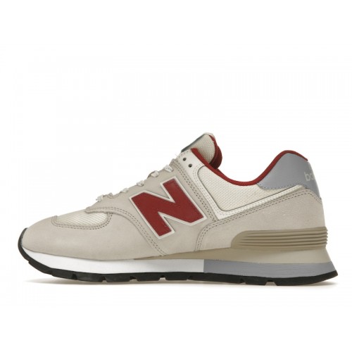 Кроссы New Balance 574 Light Brown Red - мужская сетка размеров