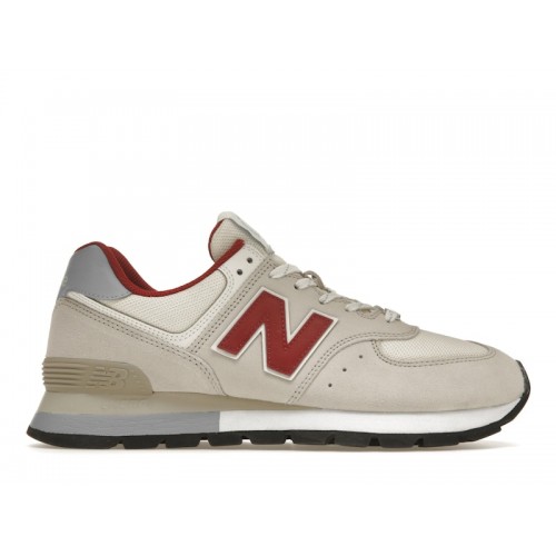 Кроссы New Balance 574 Light Brown Red - мужская сетка размеров