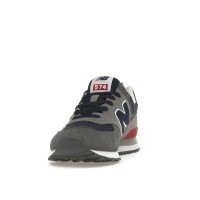 New Balance 574 Grey Navy Red