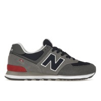 New Balance 574 Grey Navy Red
