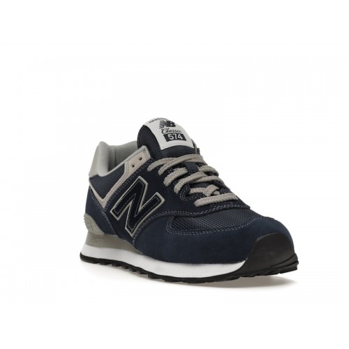 Кроссы New Balance 574 Classic Navy - мужская сетка размеров