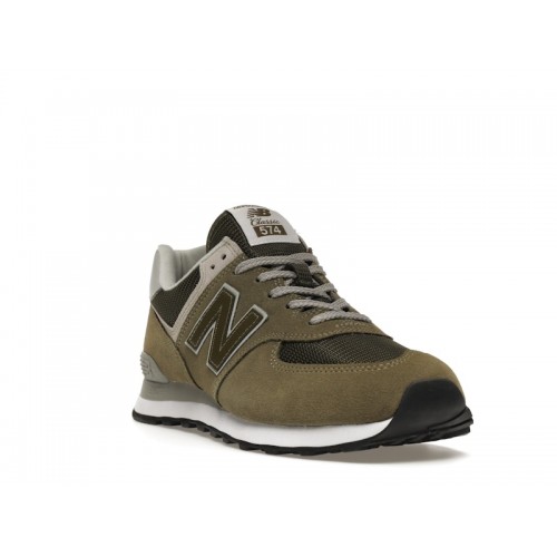 Кроссы New Balance 574 Olive - мужская сетка размеров