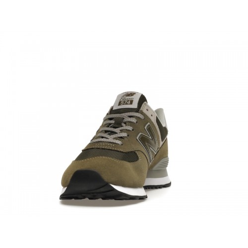 Кроссы New Balance 574 Olive - мужская сетка размеров