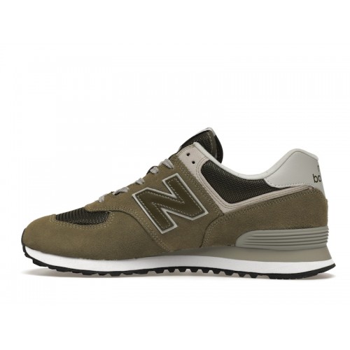 Кроссы New Balance 574 Olive - мужская сетка размеров