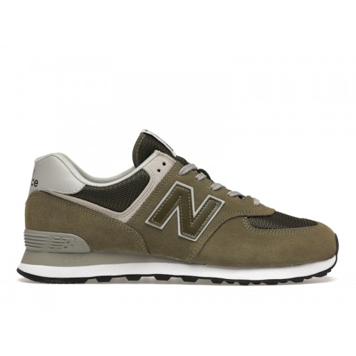 Кроссы New Balance 574 Olive - мужская сетка размеров