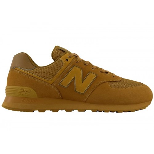 Кроссы New Balance 574 Mono Wheat Workwear - мужская сетка размеров