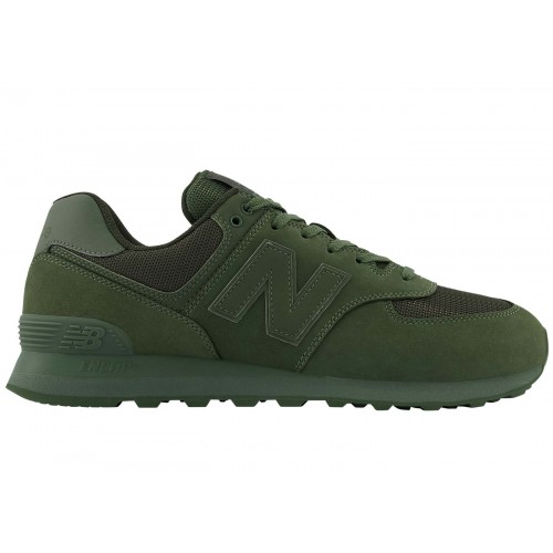 Кроссы New Balance 574 Mono Green Norway Spruce - мужская сетка размеров