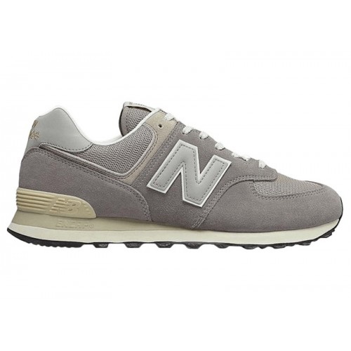 Кроссы New Balance 574 Grey Stell - мужская сетка размеров