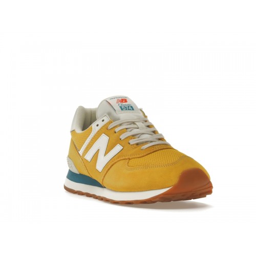 Кроссы New Balance 574 Varsity Gold - мужская сетка размеров