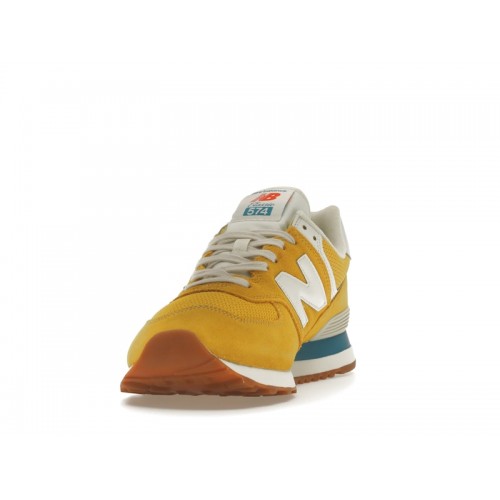 Кроссы New Balance 574 Varsity Gold - мужская сетка размеров